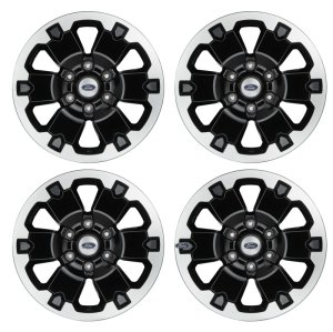 Ford Ranger Wheel Kit - Ford Racing - 18x8in w/TPMS - Gloss Black w/ Machined Face - `19-`25